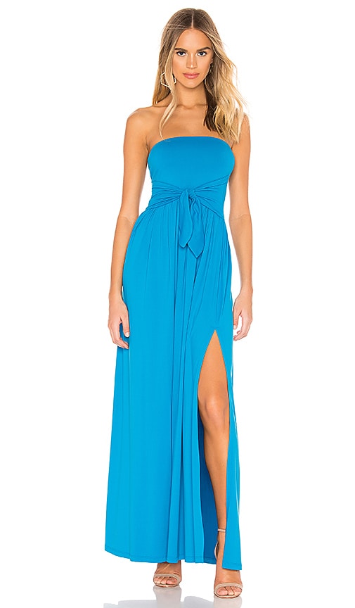 Tie Front Strapless Dress
