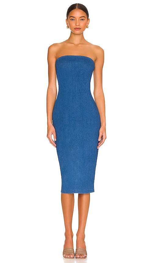 Lisa Denim Midi Dress - Blue | Fashion Nova, Dresses | Fashion Nova