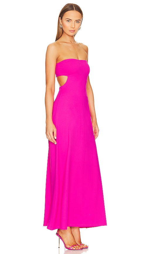 Shop Susana Monaco Open Back Tube Dress In Fuchsia