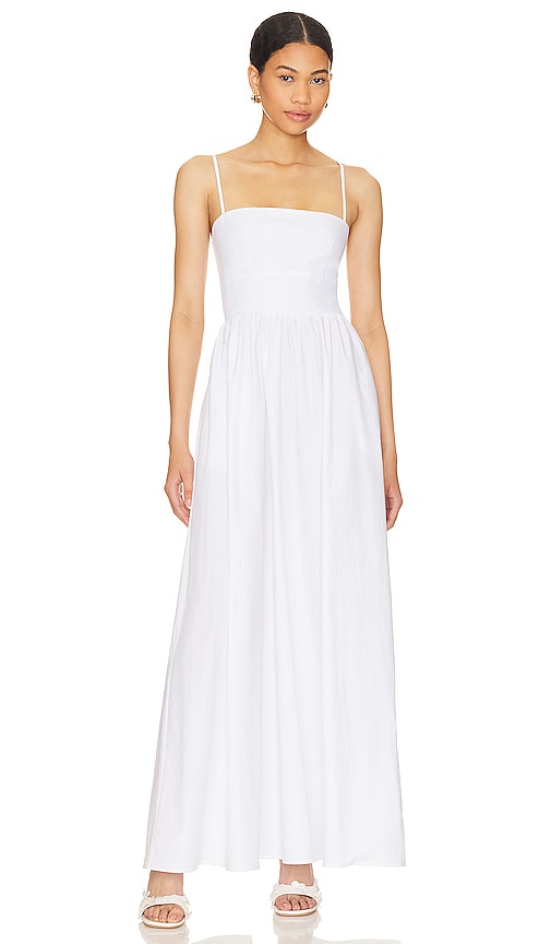 Susana Monaco Poplin Open Back Dress in Sugar | REVOLVE