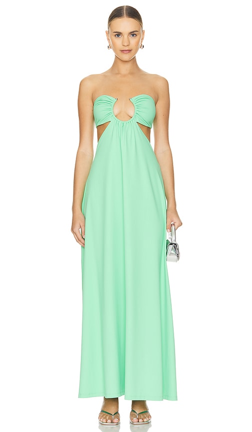 Shop Susana Monaco Cut Out Maxi Dress In Lovebird