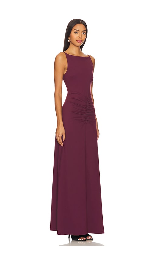 Shop Susana Monaco High Neck Dress In Malbec