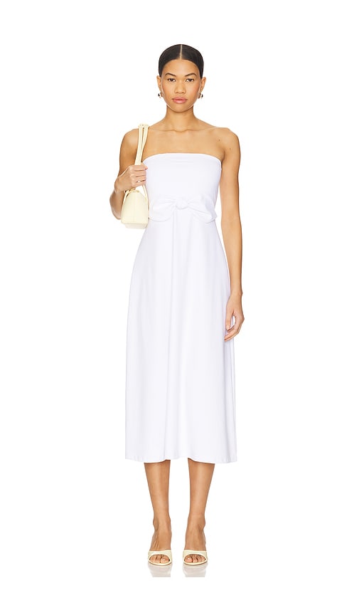 Susana Monaco Strapless Bow Midi Dress