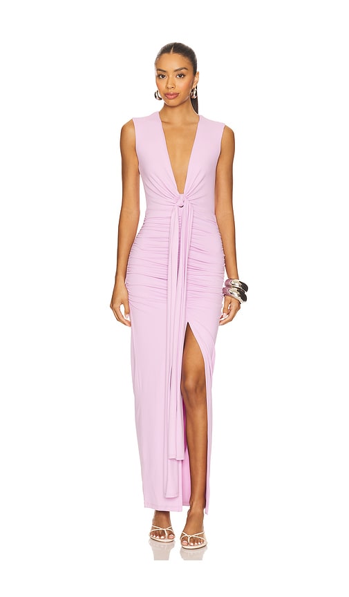 Susana Monaco Tie Front Gathered Dress