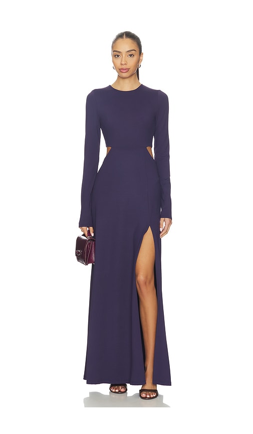 Susana Monaco Crew Side Slit Occasion Dress
