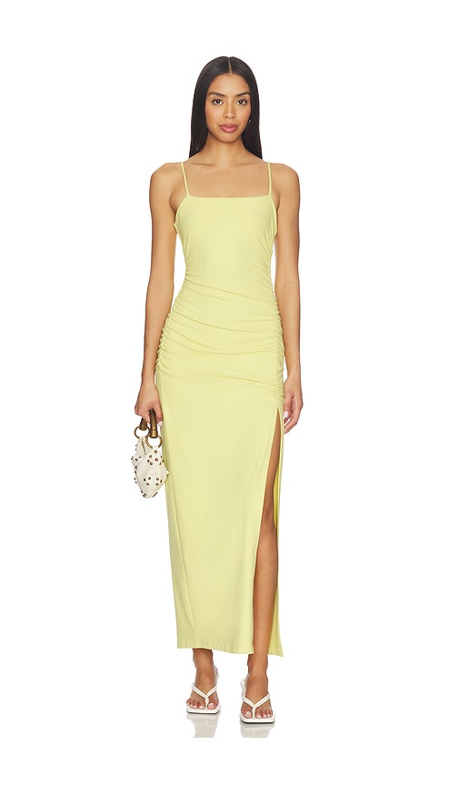 Susana Monaco String Gathered Slit Dress