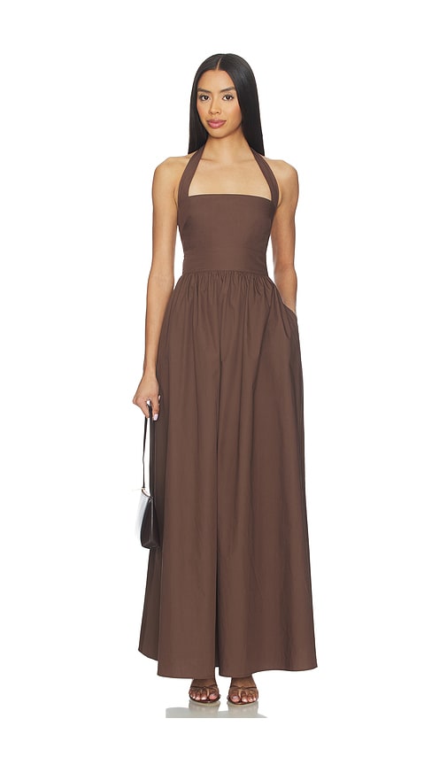 Women's Brown Drop Waist Dress: Designer Fashion, New Arrivals | REVOLVE
