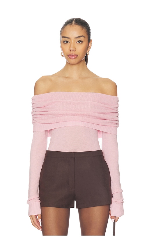Susana Monaco Light Merino Off Shoulder Sweater