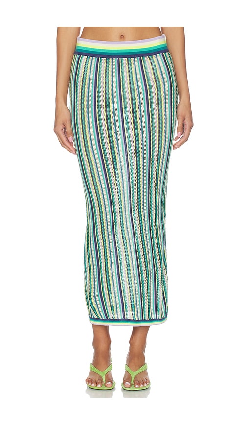 Susana Monaco Stripe Sweater Midi Skirt