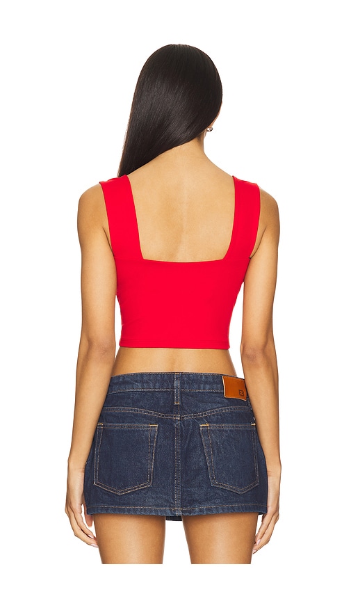  Susana Monaco Crop-top Wide Strap In Red. Größe Xs. Also In S, M. 
