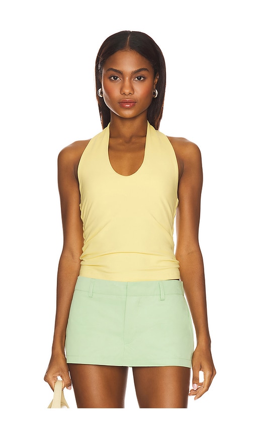 Urban Halter Top in Yellow. - size XS (also in L, M, S)