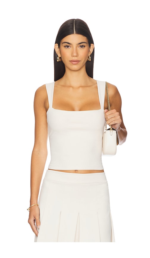 Wide Angle Strap Tank Top in Neutral. - size L (also in XS)