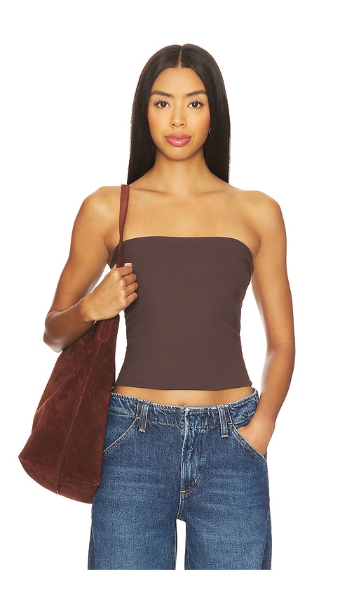 Susana Monaco Essential Tube Top In Brown