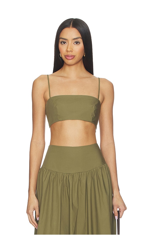Susana Monaco x REVOLVE Poplin Crop String Top | Thumbnail 3
