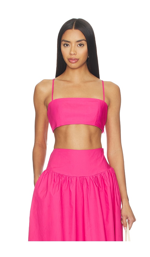 Susana Monaco Poplin Crop String Top