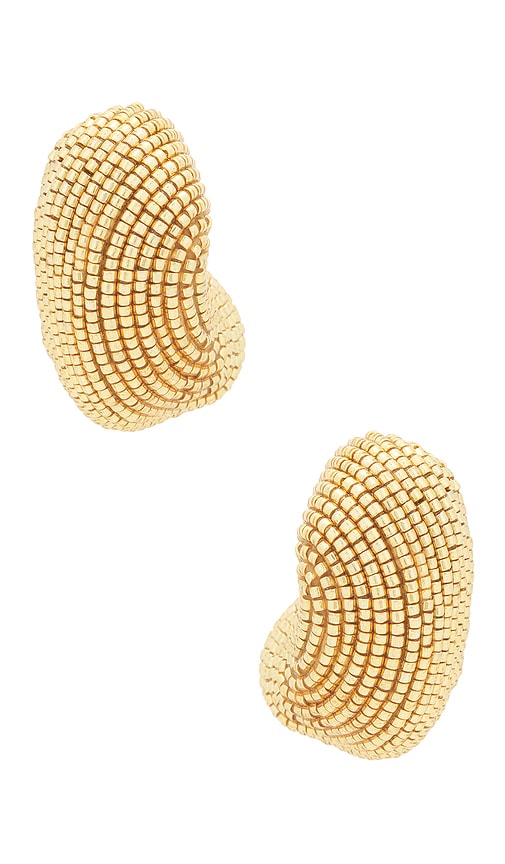 Shop Susana Vega Arele Earrings In 金色