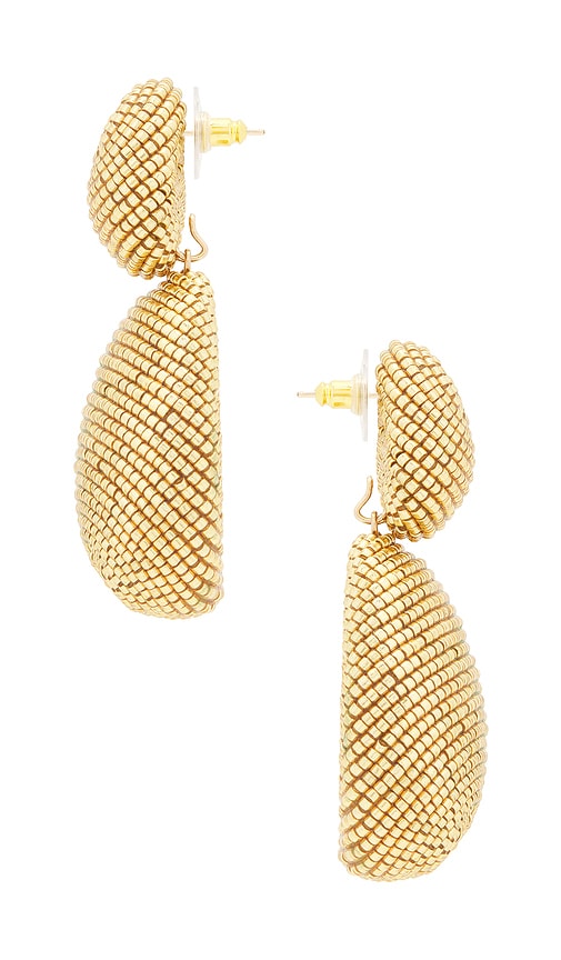 Shop Susana Vega Che Che Earrings In 金色