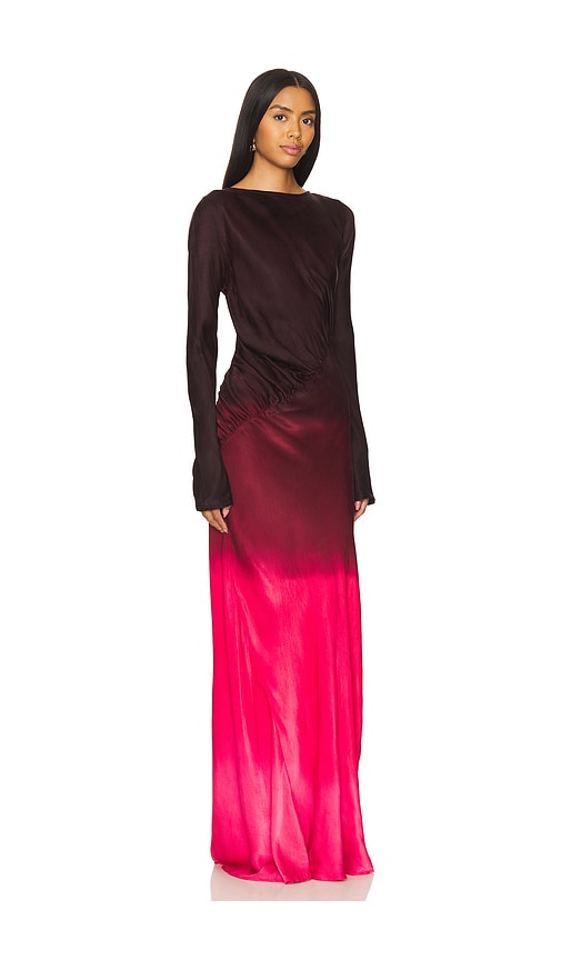 S/W/F FLUID DRAPE MAXI DRESS 