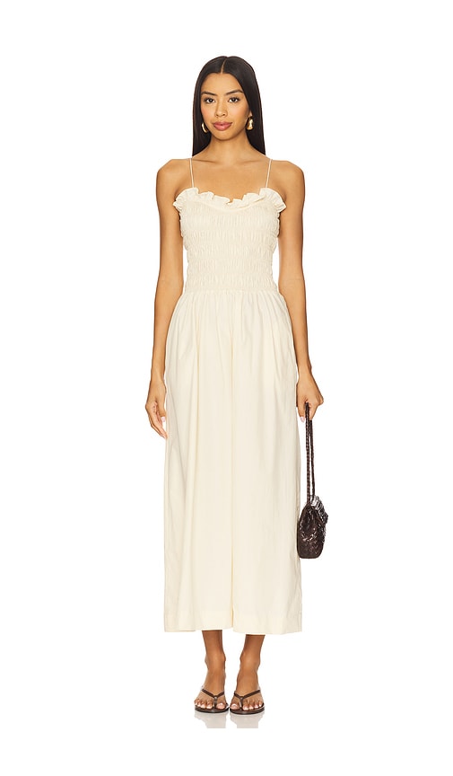 S/w/f Ruffled Bodice Midi Dress