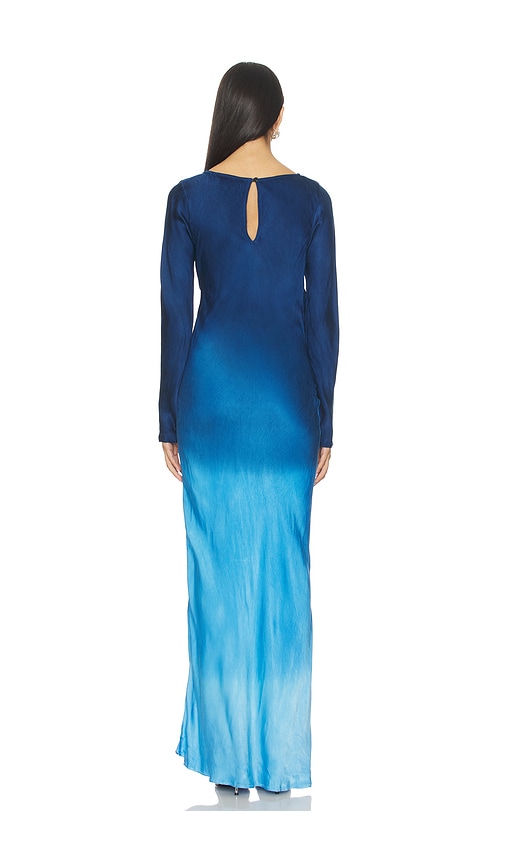  Swf Fliessendes Maxikleid Mit Drapierung In Blue. Größe S. Also In Xs. 