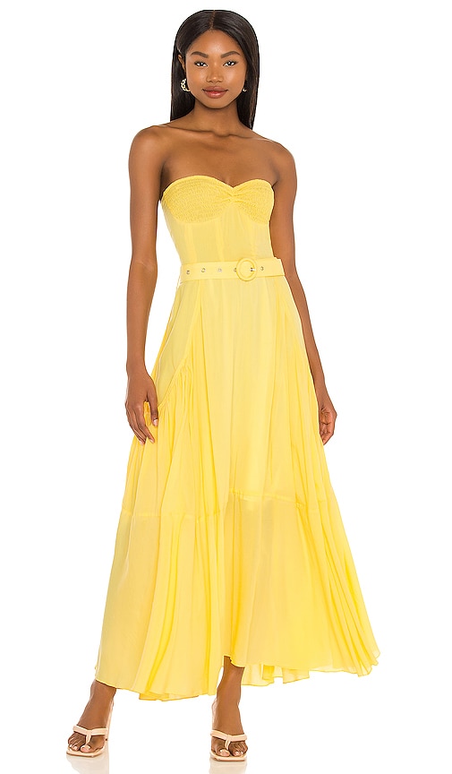 S/w/f Halter Dress In Yellow