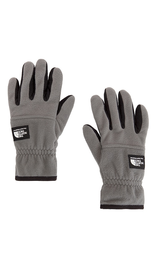 Shop The North Face Etip Heavyweight Fleece Gloves In Grey