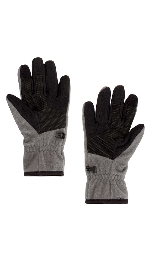 Shop The North Face Etip Heavyweight Fleece Gloves In Grey