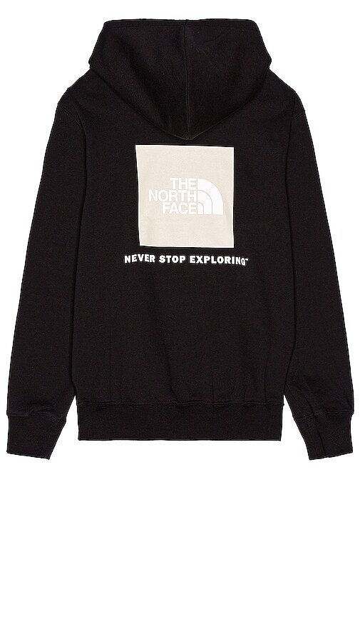 The North Face Box NSE Pullover Hoodie in Black & Gravel