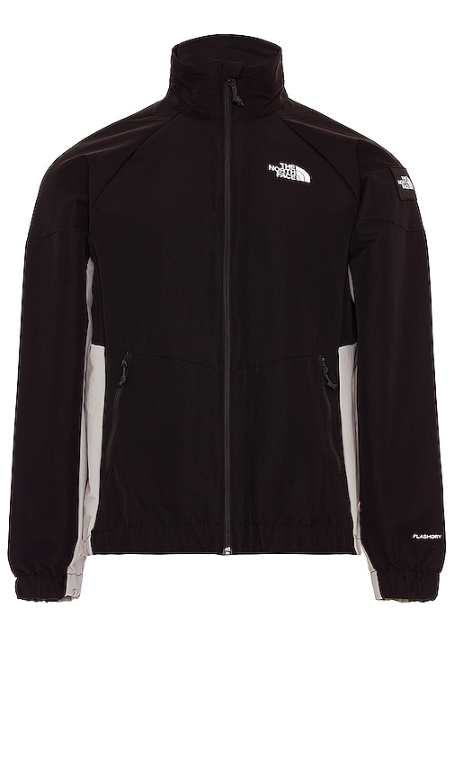 The North Face Phlego Track Top in Black & Meld Grey