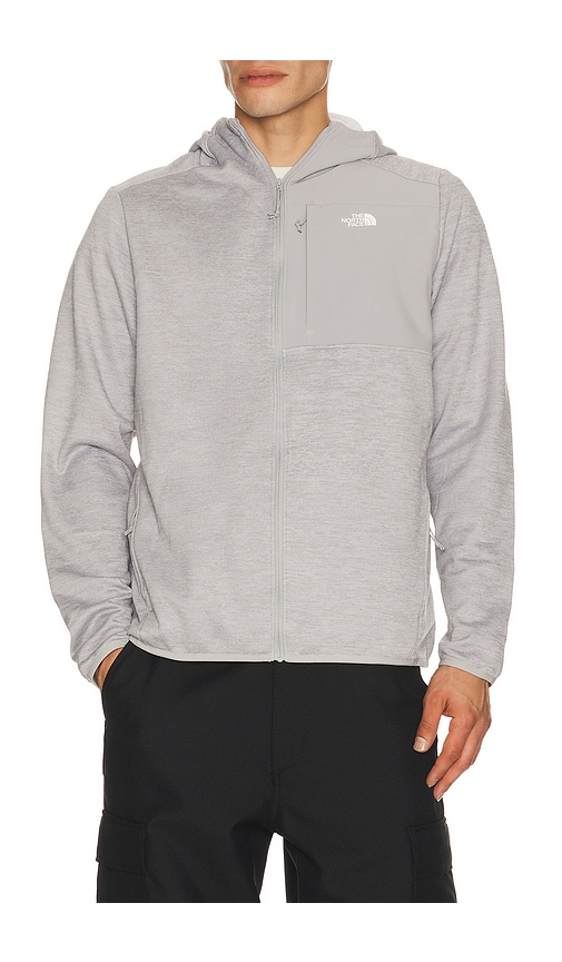 The North Face Men's Performance Fleece Full Zip Hoodie In Tnf Pale Grey Heather