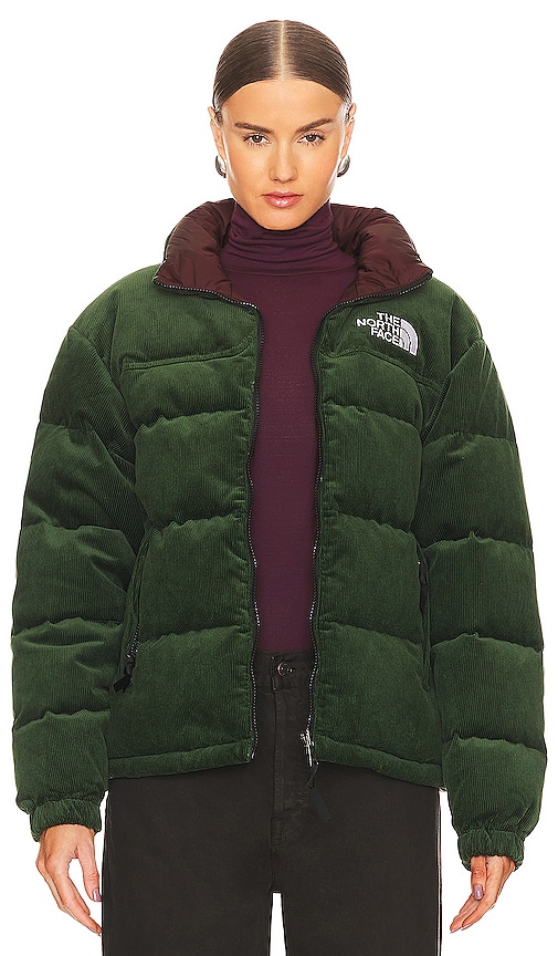 The North Face 92 Reversible Nuptse Jacket in Pine Needle & Coal Brown ...
