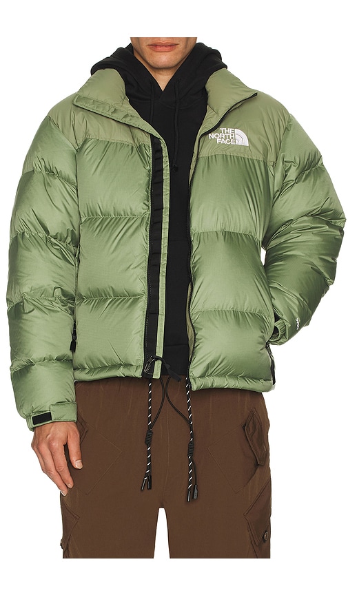 The North Face 1996 Retro Nuptse Jacket in Bark Mist | REVOLVE