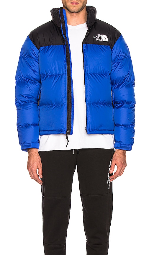 north face puffer blue