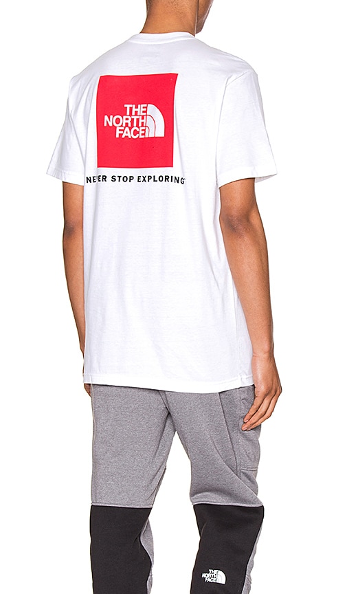 red box tee north face