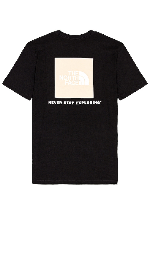 The North Face Box NSE Tee in Black & Gravel