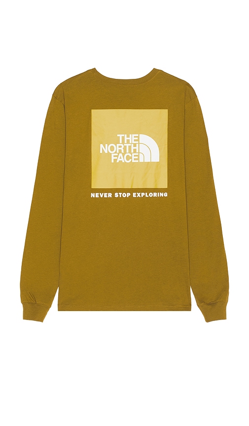 Shop The North Face Men's Longsleeve Box Nse Tee In Tan