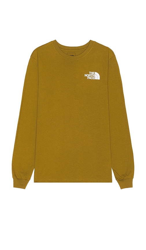 Shop The North Face Men's Longsleeve Box Nse Tee In Tan