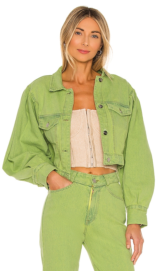 Tach Clothing Caliz Denim Jacket in Green REVOLVE