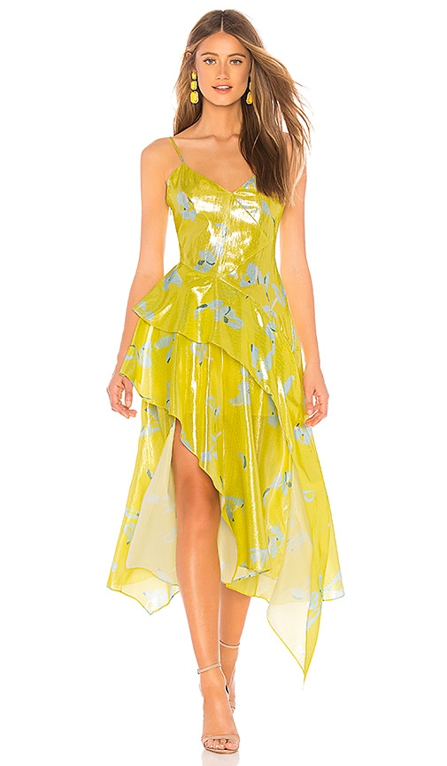 tanya taylor yellow dress