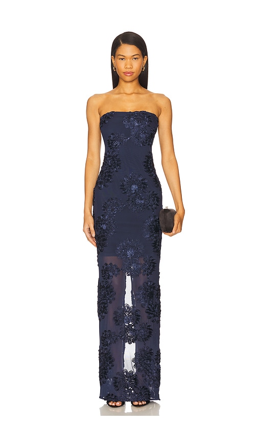 Mesh Maxi Dress in Navy. - size 32 (also in 34, 36, 38, 40, 42, 44) - ROTATE - Modalova