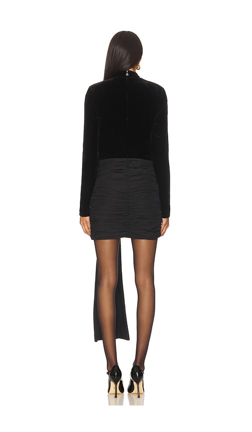  Rotate Minikleid Mit Samtschleife In Black. Größe 32. Also In 34, 36, 38, 40. 