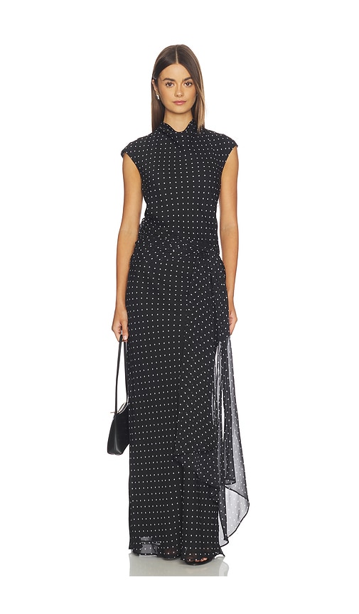 ROTATE Long Dress With Tie