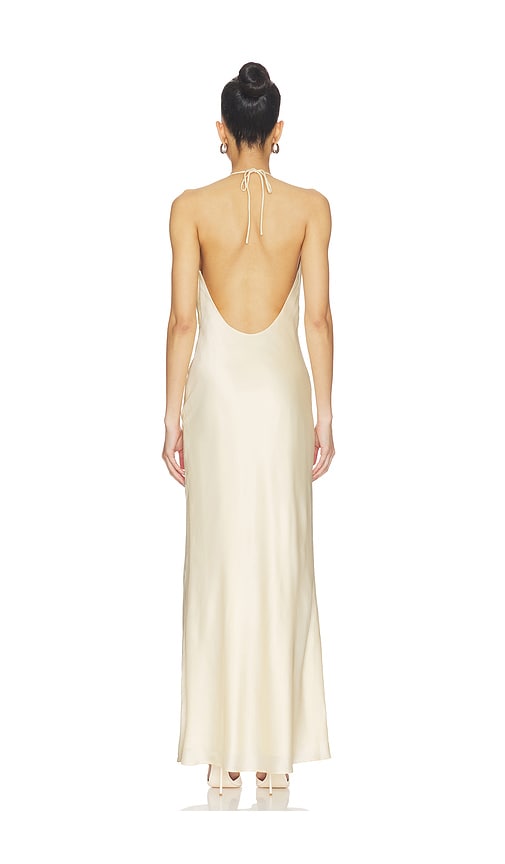  Rotate Kleid Chiffon Halter In Yellow. Größe 32. Also In 34, 36, 38, 40. 