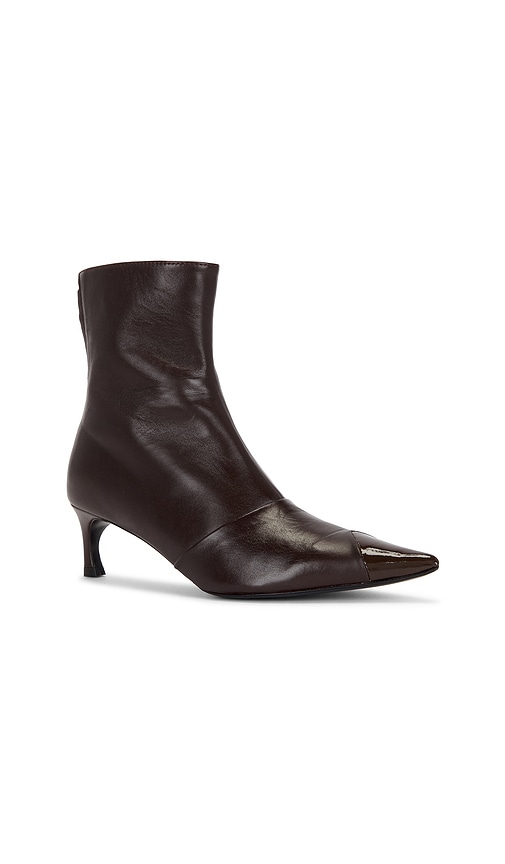 Rotate Birger Christensen Stretch Leather Boot In Black
