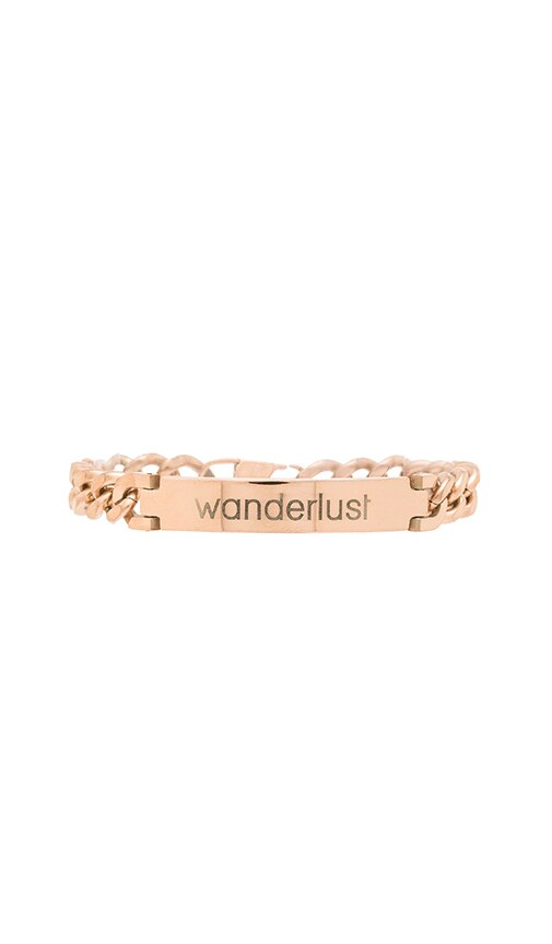 Engraved Wanderlust ID Bracelet in