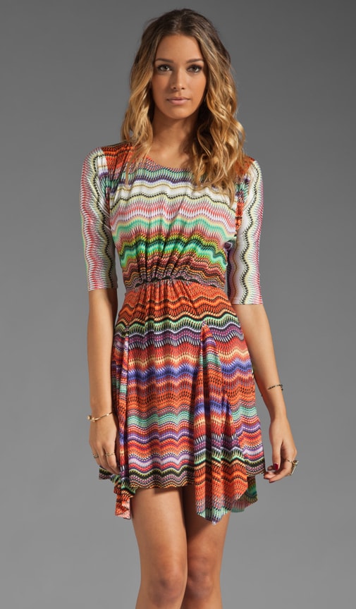 3/4 Sleeve Mini Dress