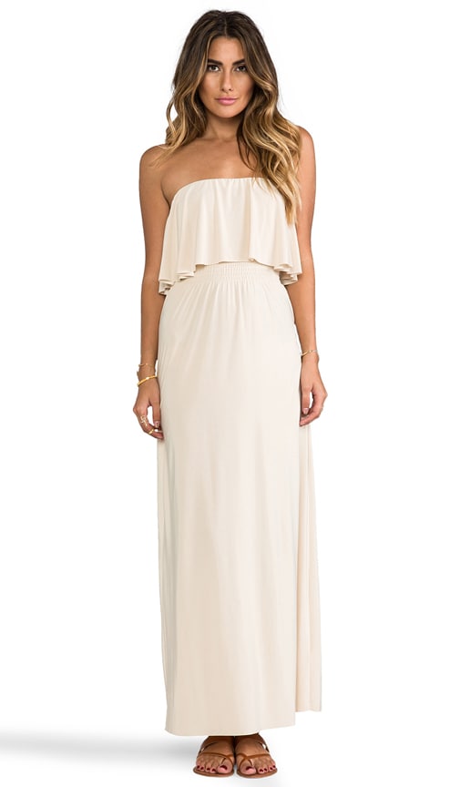 Strapless Tiered Maxi