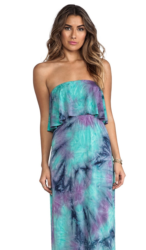Strapless Tiered Maxi