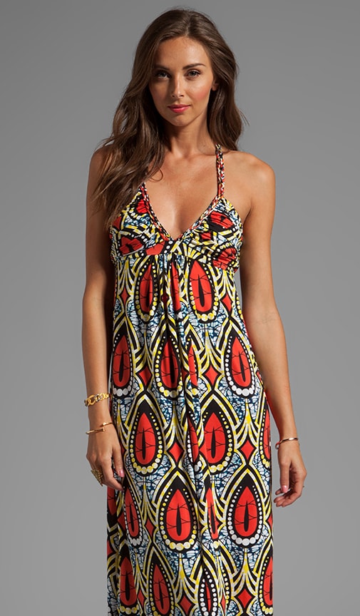 Deep V Maxi Dress