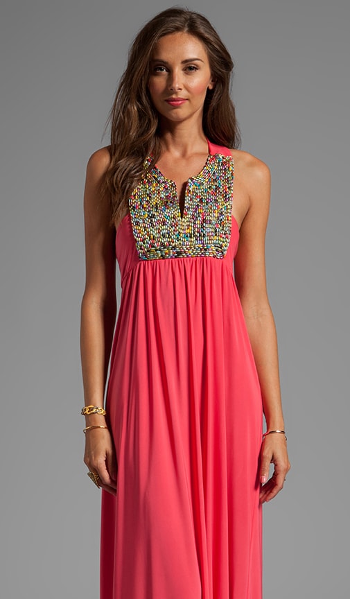 Embellished Tribal Maxi Dress
